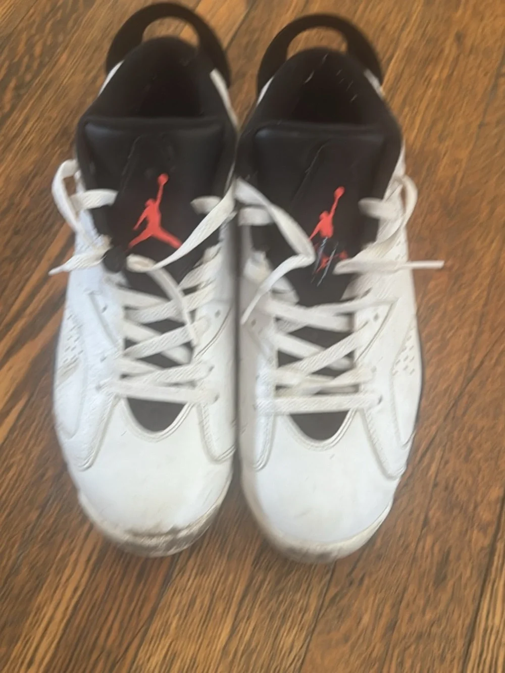 Jordan Low-Top Sneakers in White, Black and Pink